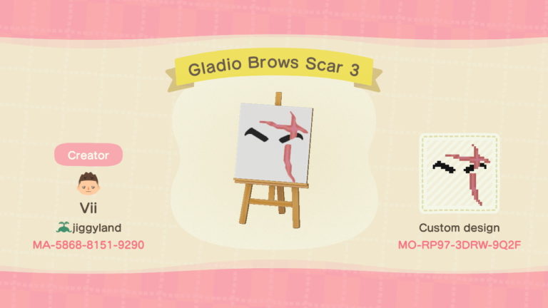 Gladio Brows Scar 3 Black