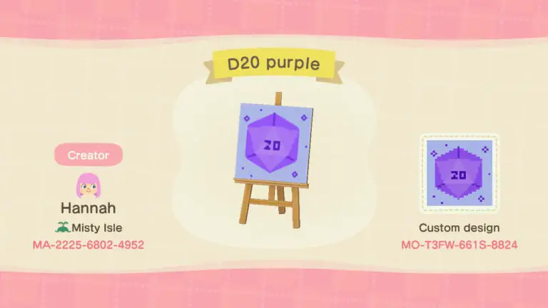 D20 purple
