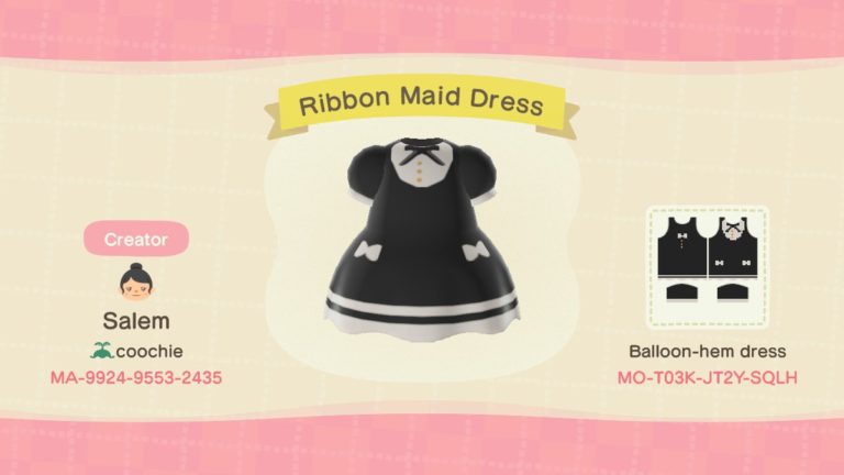 Ribbon Maid Dress