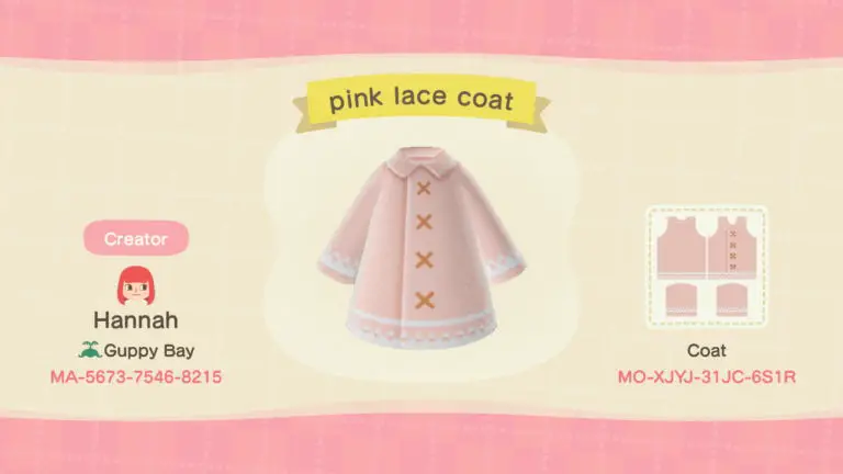 pink lace coat