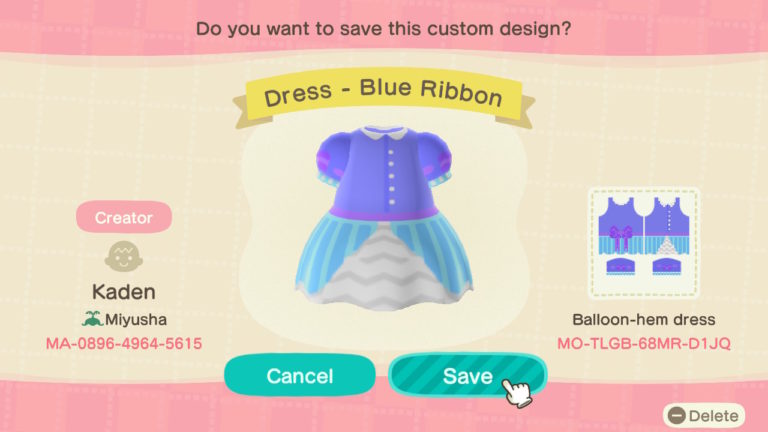 Ribbon Dress – Blue