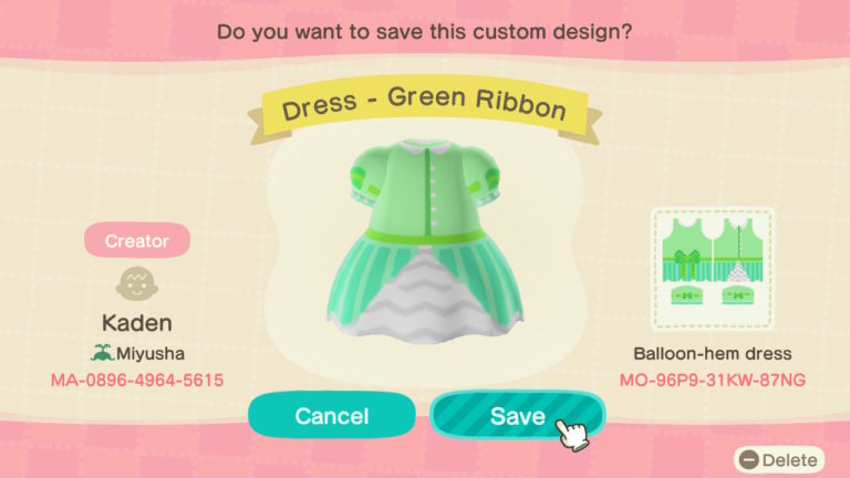 Ribbon Dress – Green