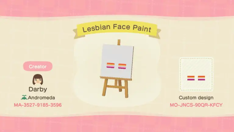Lesbian Face Paint
