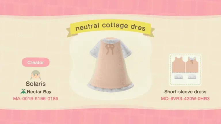 neutral cottage dress