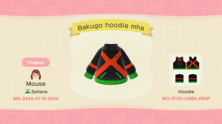 Bakugo hero hoodie mha