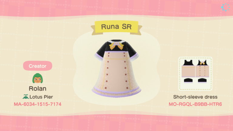 「Ichu」Runa SR sleeve dress